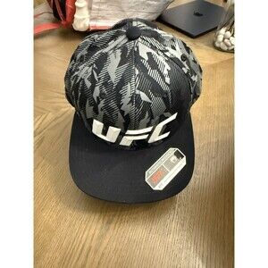 UFC Black Gray Snapback Hat Officially Licensed Mixed Martial Arts MMA